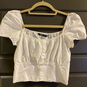 Zara puff sleeve crop